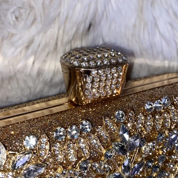 GOLDEN GLITZ AND CRYSTAL 3WAY CLUTCH - Picture 7 of 10